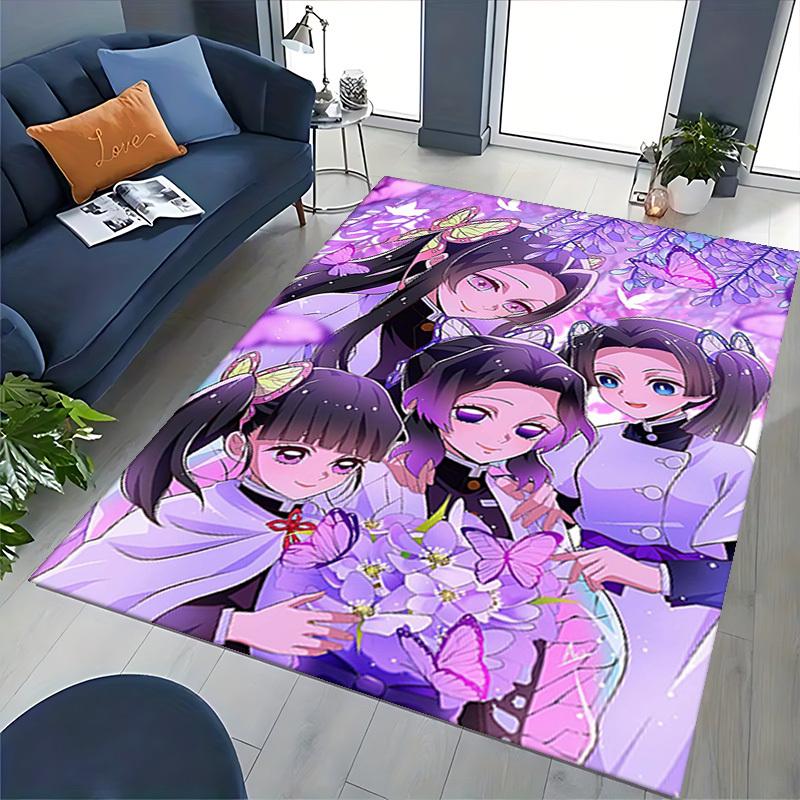 1pc Butterfly Cat Ears Office Chair Mat: Anime Cartoon Design, Non-Slip Carpet for Home Decor, Suitable for All Seasons - Perfect Gift for Fans!Q011