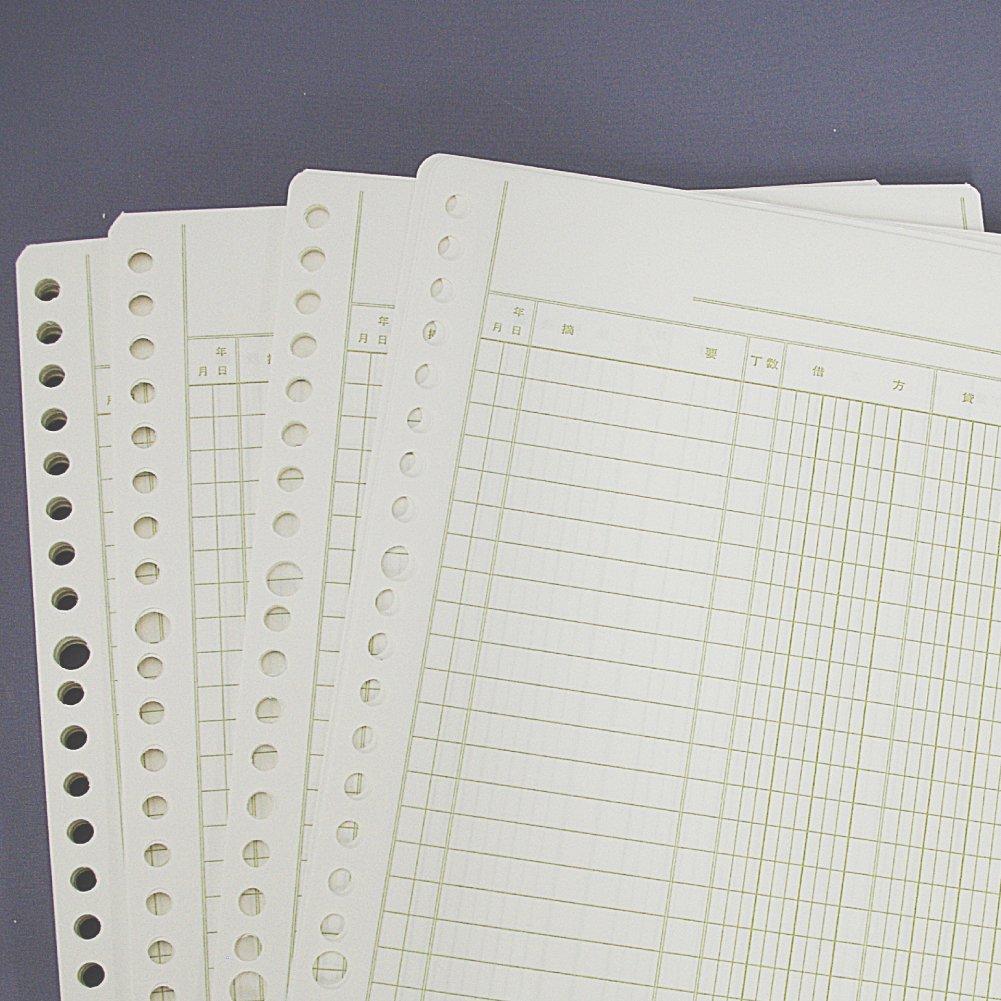 Kokuyo Single Color Loose Leaf 26 100 Ledger, B5, Holes, Sheets, Li-300
