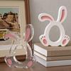 Silicone Molds Easter Bunny Ornament Silicone Mold DIY Rabbit Hanging Pendant Casting Molds For Rabbit Decor Plaster Resin Craft