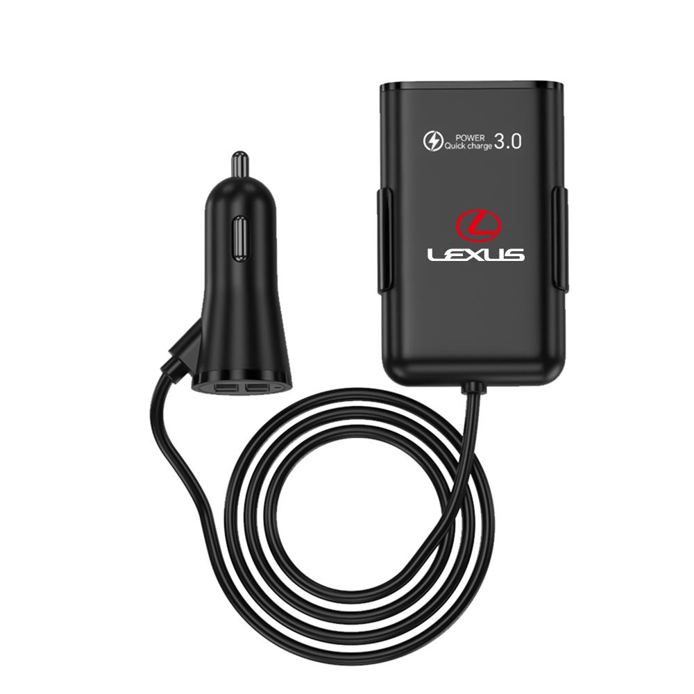 crptuz1 3 In1 Car Fast Charger Car Socket Adapter USB Extended Wire Car Accessory For Lexus RX450h Al20 CT200h IS300h ES300h NX RX GS IS