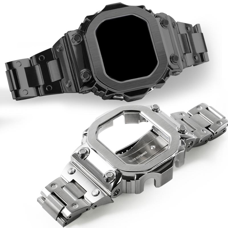 Für Casio G-Shock GX-56 GXW-56BB Mod Kit Edelstahl Gehäuse Uhr Armband GX56 Massivmetall Uhr Lünette Armband Ersatzarmband