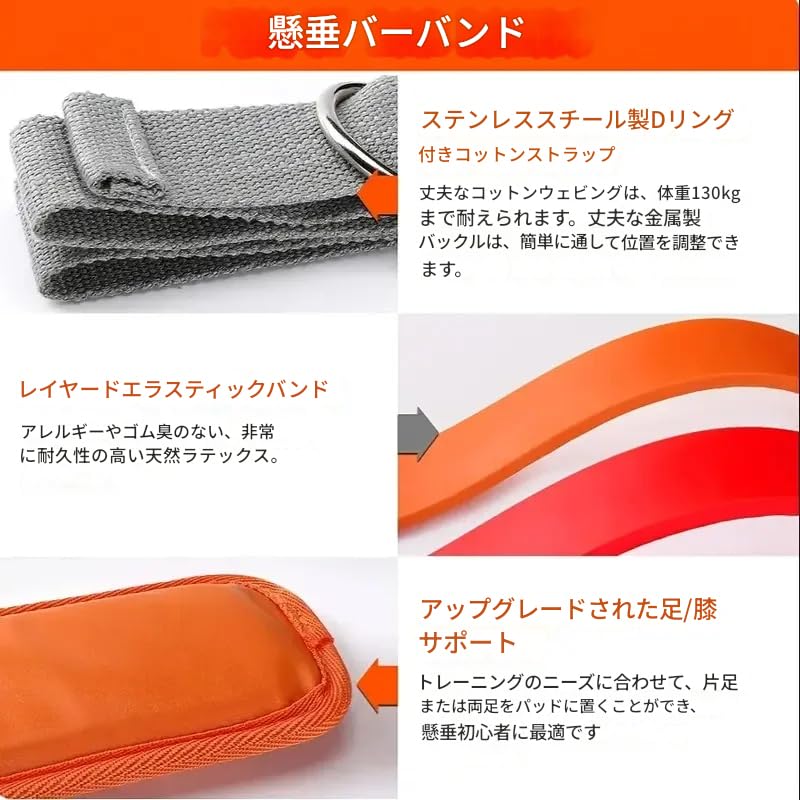 zmart Assist Bands Resistance Straps for Core Strength Body Training Exercise Resistance Strength Adjustable Bodyweight Upper Body Back Abdominal Arm