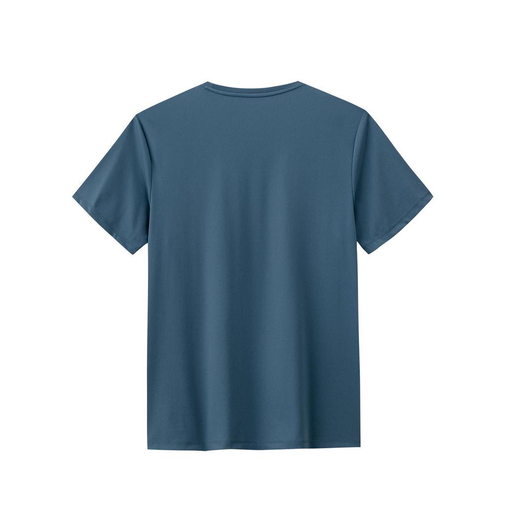 Anta Training Series Short Sleeve Knitted Shirt Summer T-Shirt Men tops Haitao-Blue 152627122-2
