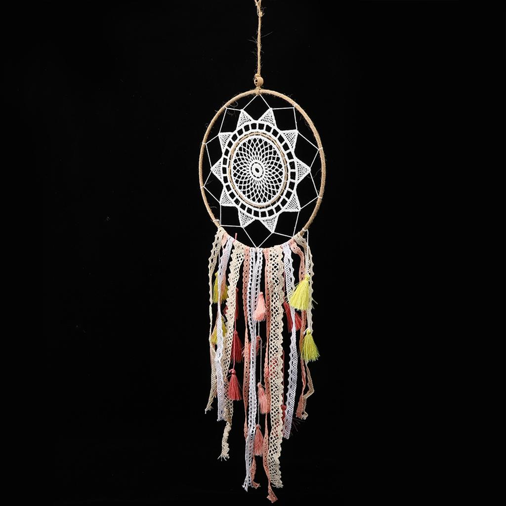 Böhmischer Stil Bunter Quasten Traumfänger Hängeanhänger Heimwand Ornament