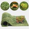 Simulation Frog Tortoise Mat Green Artificial Grass Mat Reptile Carpet  Reptile Box Decorate
