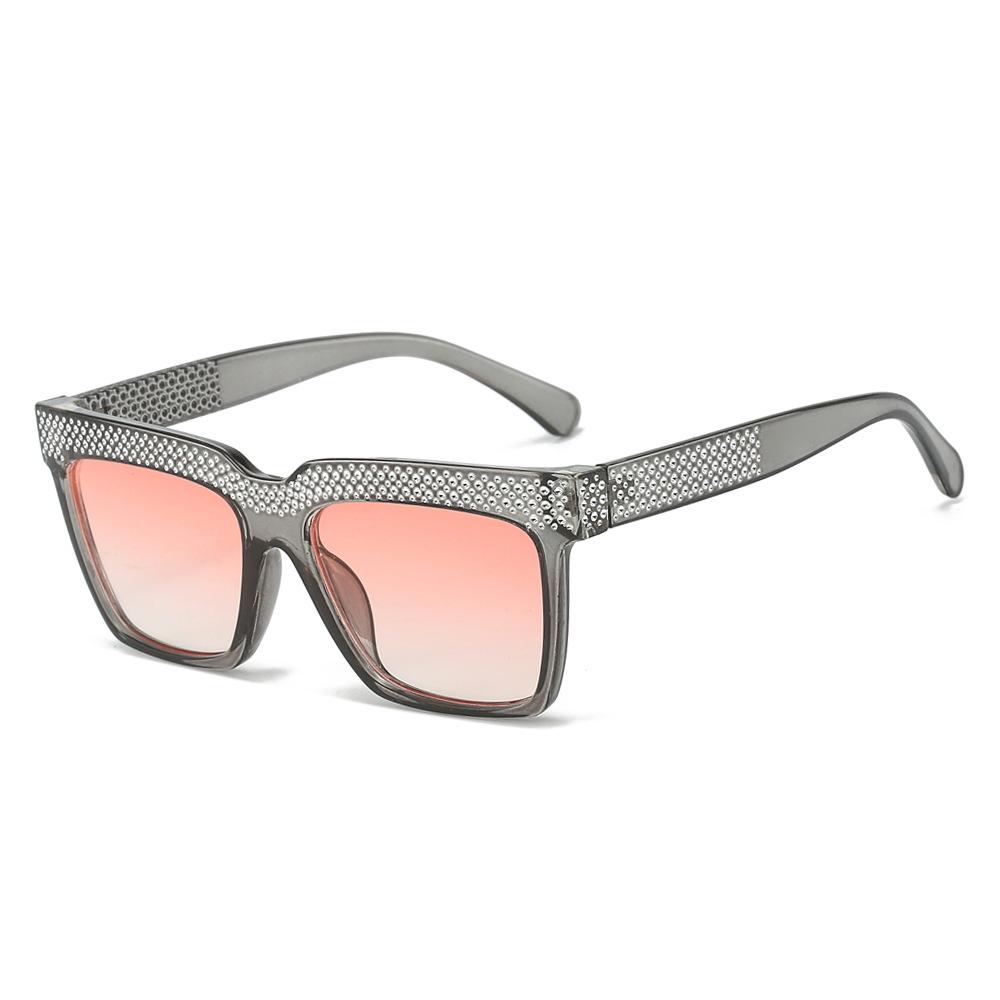 One-Piece Lenses One-Word Diamond-Encrusted Sunglasses High-End Light Luxury Versatile Glasses Outdoor Sunshade Party Sunglasses