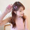 Pink Heart Hair Clip for Women - Small, Cute Side Bang Accessory
