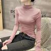 2025 Women's Autumn/Winter Brushed Cotton Slimming Long-Sleeve Turtleneck Base Layer