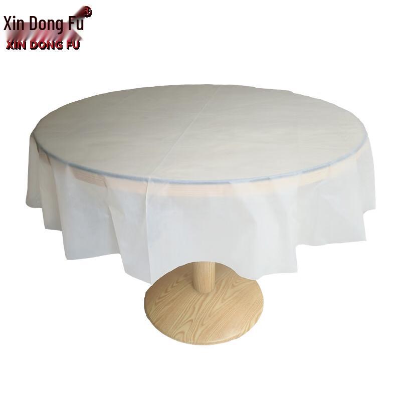 Thickened Round Disposable PEVA Tablecloth