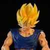 Anime Dragon Ball GK Figure Goku Battle Damaged Scene Super Saiyan Double Headed Statue Model PVC Collection Doll Toy Gift