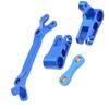 Aluminiumlegierung Lenkungsteile Set Leicht Stark Einfach zu Installieren RC Auto Lenkungskomponente Blau