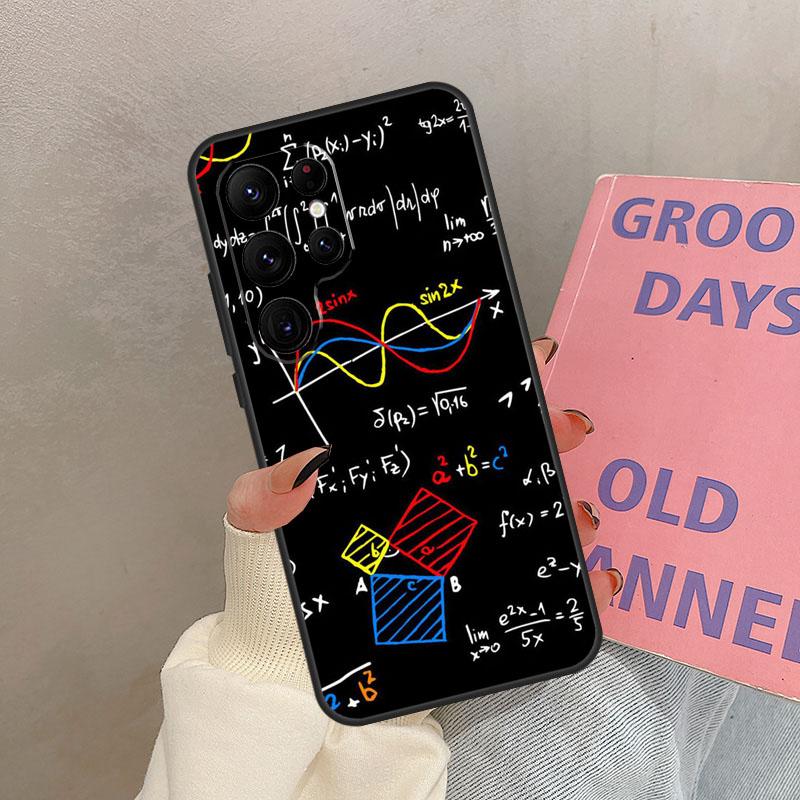 Math Equations Formula Case For Samsung Galaxy S24 Ultra S20 S21 S22 S23 S25 Ultra S9 S10 Plus S25 FE Cover Coque