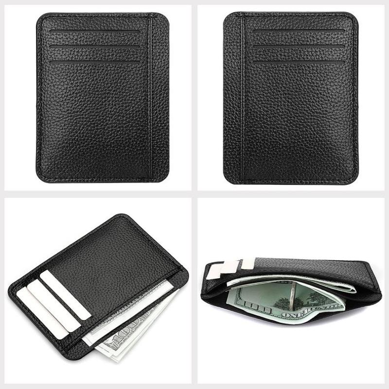 Short Ultra Thin Card Case Female Mini Multi-Card Fashion Bank Card Credit Card Holder Wallet Simple Pu Leather Card Holder