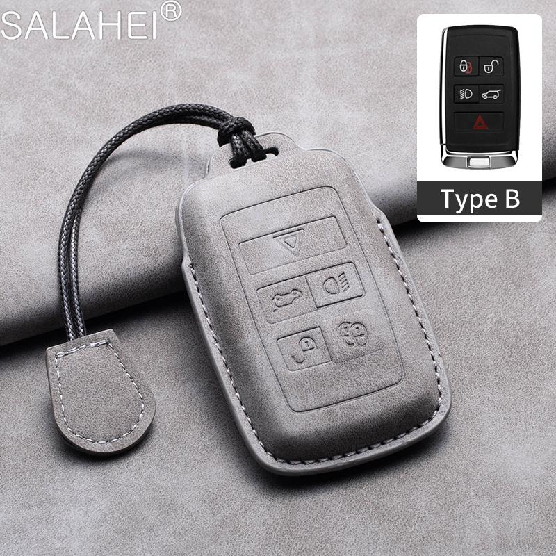 Car Key Case For Land Rover Discovery Range Rover Evoque Velar Sport For Jaguar E-Pace F-Pace F-Type XE XF XJ Inter Accessories