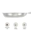 Triply Frying Pan | Induction and Gas Stove Compatible | Three-Layer Durable Construction | Uniform Heating