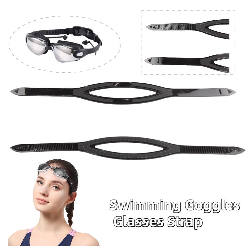 Verstellbares Silikonband für Tauchmaske Schwarz 54cm/21.25in Größe