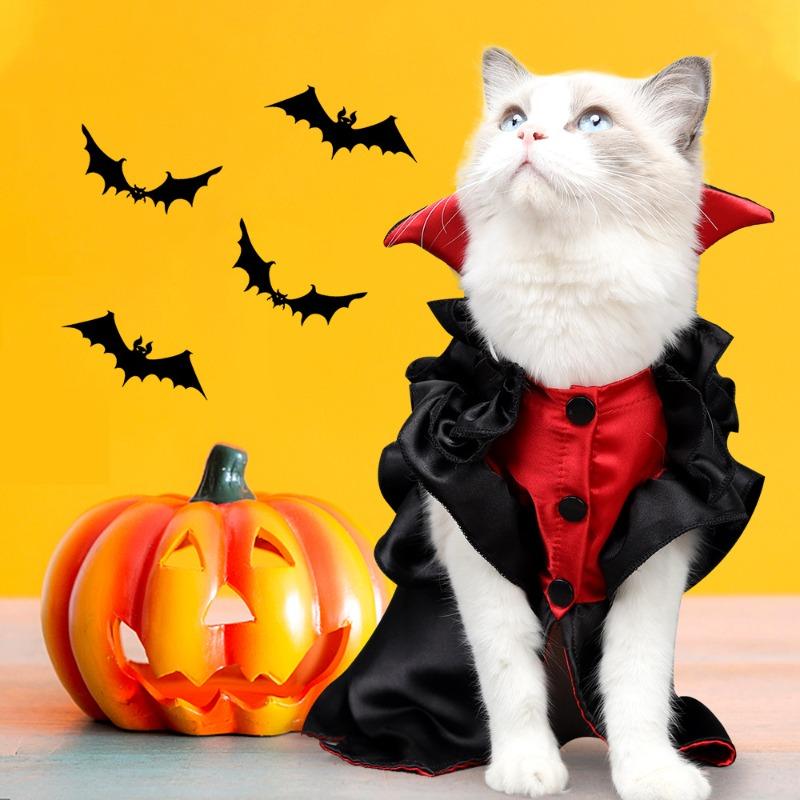 Katzenkostüme, Halloween-Fledermäuse, Lustige Requisiten, Haustierbekleidung und Kostüme
