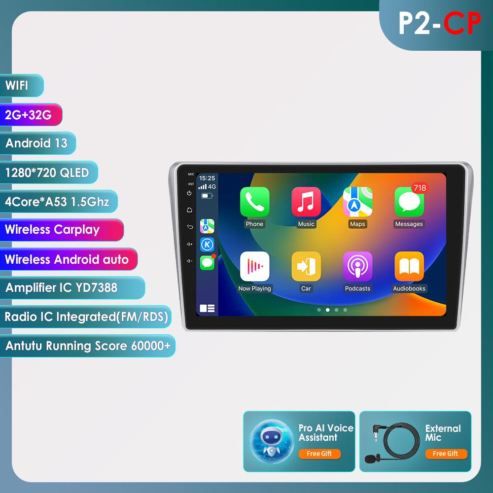 Hizpo 2din Android Autoradio for Toyota Avensis T25 2002-2008 Car Radio Multimedia Video Player GPS Navi Head Unit Carplay Auto 4G SWC RDS  FM DVR Cam