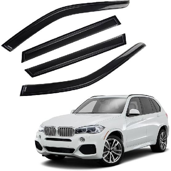 In-Channel Rain Guards Compatible With 2001-2005 Sport Trac 1997-2001 Mercury Mountaineer 1991-2001 Explorer Side Window Visor Wind Deflector Vent
