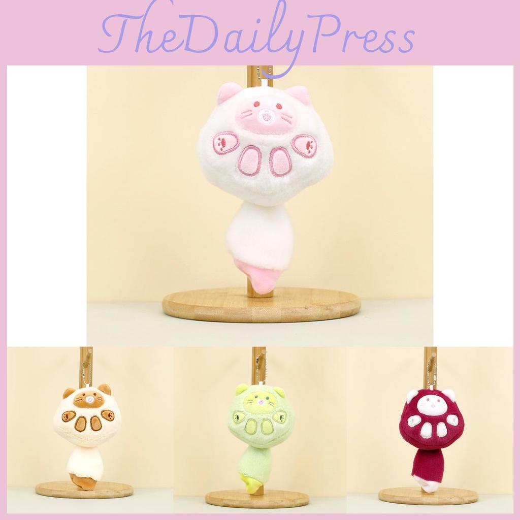 Cute Mini Cat Plush Doll Perfect For Weddings Key Ring And Bag Pendant 15cm
