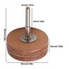 Polierscheibe 5mm Schaft Rindsleder Polierscheibe Leder Schleifkopf Schleifwerkzeug Polierwerkzeug Rotationswerkzeug Zubehör