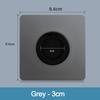 86Type Cable Socket Panel With Outlet Hole Decorative Cover Cable Organizer Storage  Office