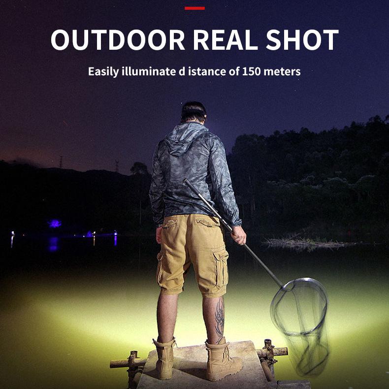 High-Power 5LED Rechargeable Waterproof Headlamp for Cycling & Fishing