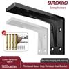 Wall-Mounted Triangular Shelf Support Bracket for TV Cabinet