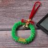 Christmas Decorations: Mini Green Circular Wall Hangers Door Hangers Bows Bells Plush Hanging Rings Small Flower Rings