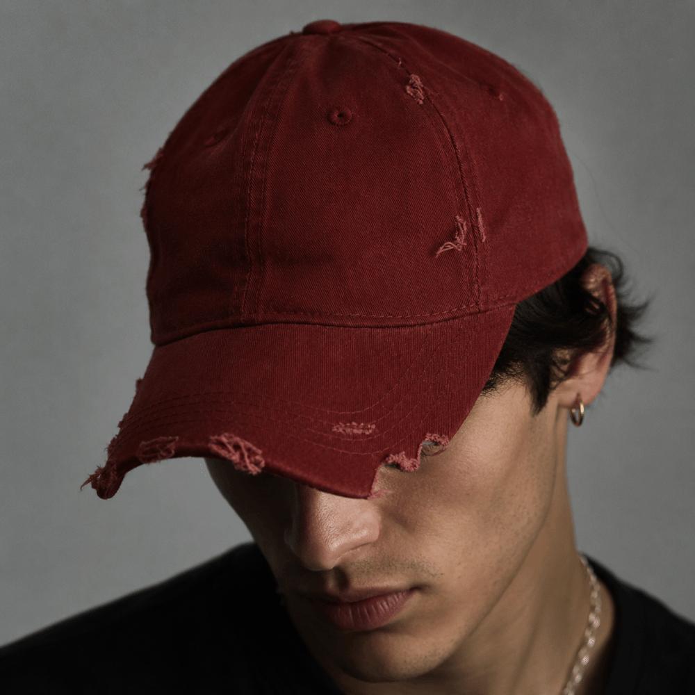 Adjustable Distressed Peaked Cap Visor Baseball Hats Streetwear Sun Hat For Man Women Unisex