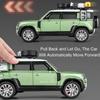 1:24 Scale Land Rover Defender Range Rover Shock Absorption Pull Back Doors Opened Off-road Metal Cars Models for Boys Gifts