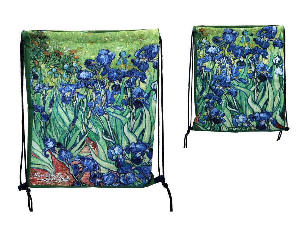 Backpack Van Gogh Irises Painting Art Gift Carmani