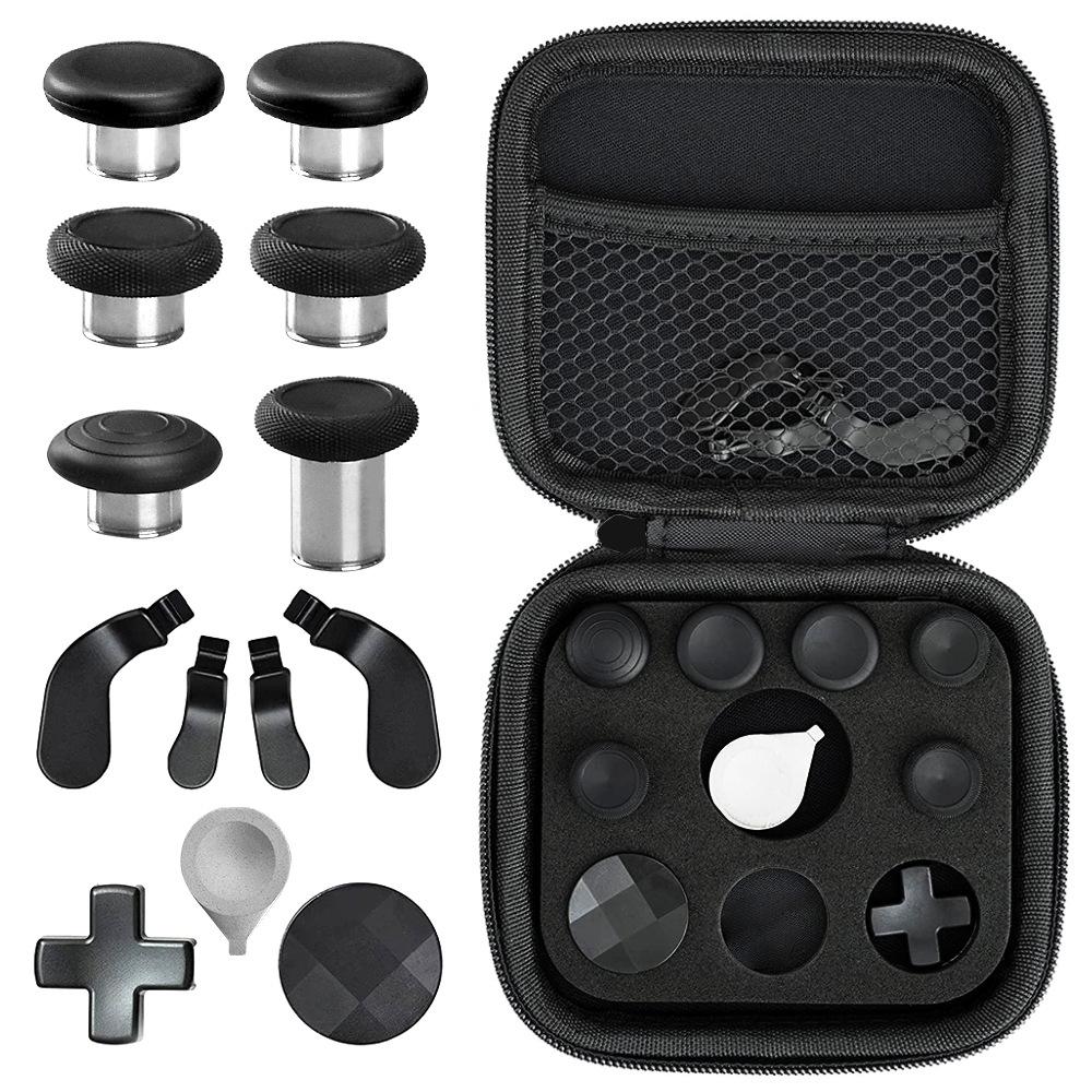 For Xbox One Elite Series 2 Controller Accessories Kit Metal D-Pad Trigger Paddles Repair Set Gamepad Thumb Stick Grips
