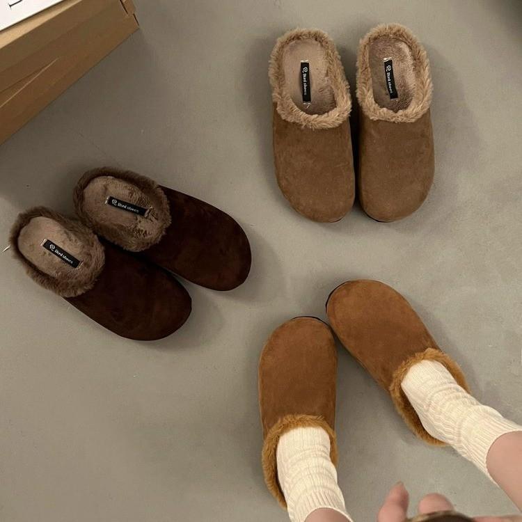 Fashion Spring Summer Slippers Soft Flax Simple Cute Warm Home Men Women House Floor Indoor Slides Fur Cross Fat Dudu Shoes Room Flat