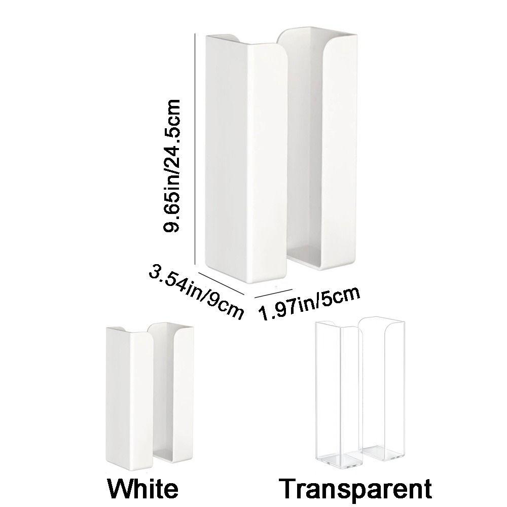 Plastic Wet Wipe Storage Box Self Adhesive Wall Mounted Refrigerator Tissue Box Adjustable Punch Free Tissue Holder Cabinet
