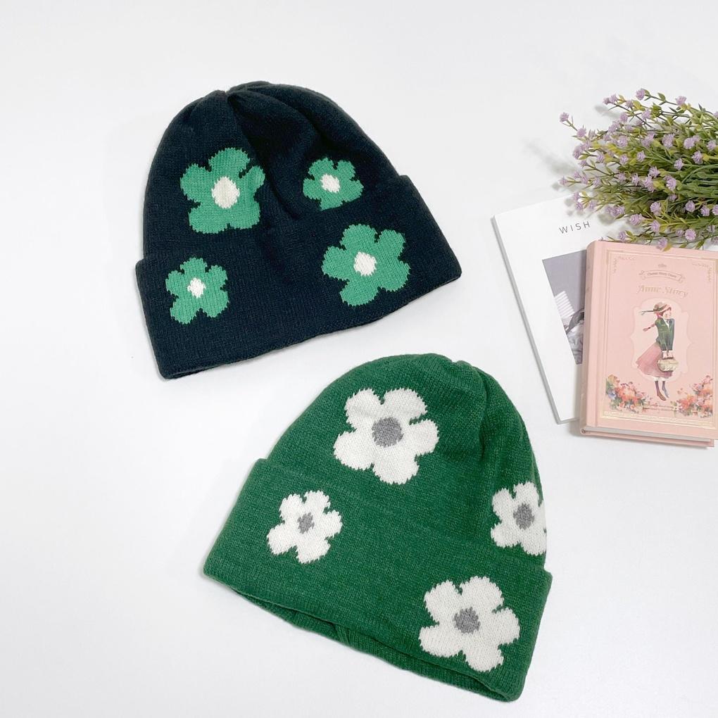 Dicke Alltags-Blumenmütze für Damen und Herren