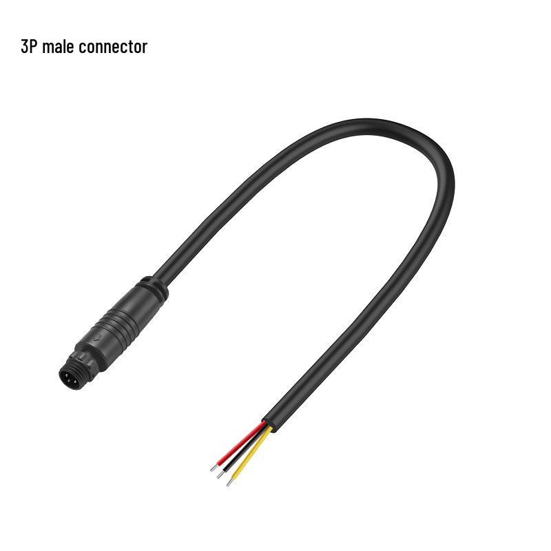M8 IP67 Waterproof Plug for Motorcycle/Car Sensors and Outdoor LED Lights Power Cord