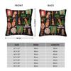 Marcus The Worm Meme Square Pillow Cases Humor Christmas Xmas Cushion Covers Zipper Decorative Pillowcase For Home 45X45Cm
