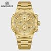 Man Quartz Watch Luxury Luminous Chronograph Wristwatch Stainless Steel Waterproof Men Date Calendar Clock