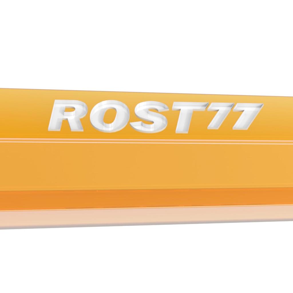 Cuesoul ROST 77 Transparent Set of Clear White Medium One-Piece Flights, Standard, 3, Orange, Logo, (CS-77-XB9T-M)