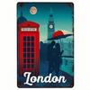 London Tin Metal Sign Romantic Rustic Style Decor Travel Gift Artaluminum