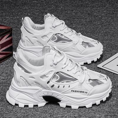 Venda quente Primavera Masculino Branco Casual Tênis Moda Altura Aumentando Tênis Homens Marca Chunky Plataforma Sapatos zapatilla hombre