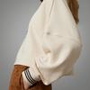Adidas Originals Adicolor 70s Retro Series Cropped Hoodie With Brand Logo Print Women Tops Miracle-White IK7865
