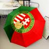 Hungarian Football Emblem Umbrella Folding umbrella, automatic umbrella 8-Frame for Travel, camping Use Gift for Halloween Christmas