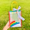 Kindergarten Party Favor Gift Bag with Transparent Handle for Back-to-School and Birthday.