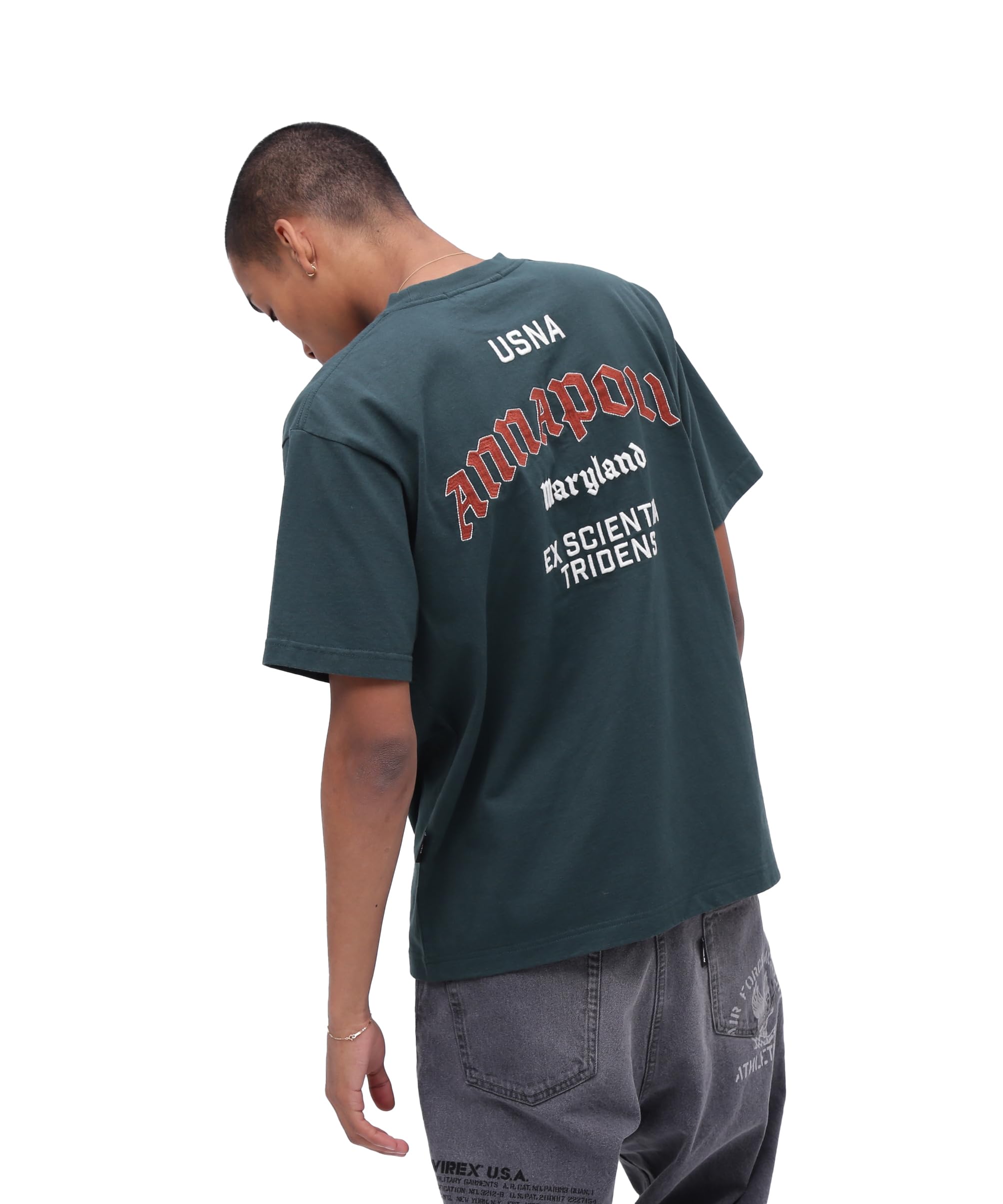 AVIREX ANNAPOLIS T-SHIRT 783-5134040 2XL dark green