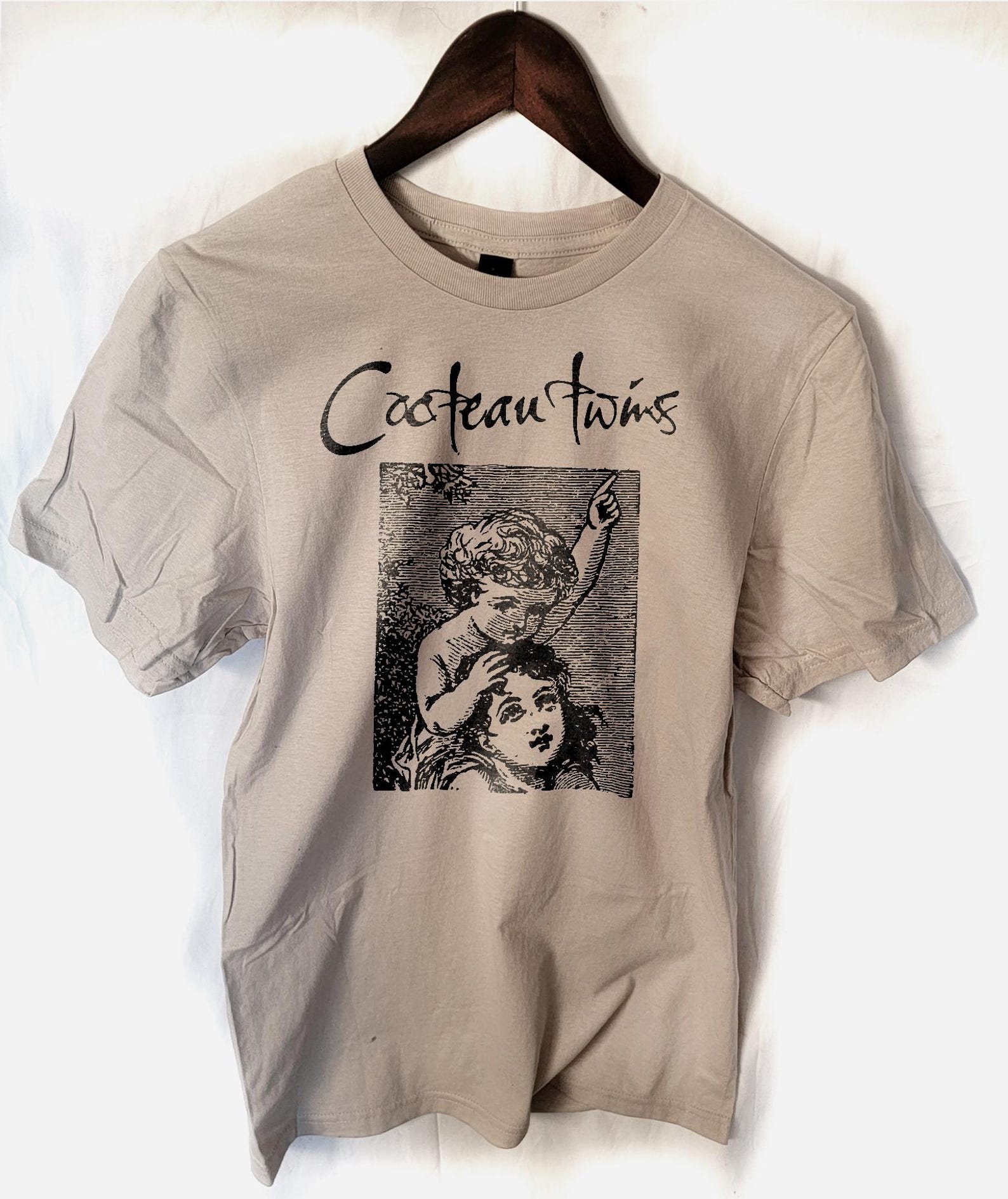 Cocteau Twins band T shirt screen print short sleeve M