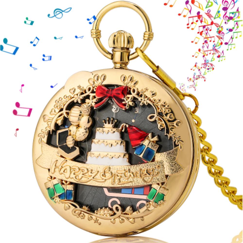 Buon Compleanno Melody Musical Quartz Pocket Watch Music Pendant Pocket Timepiece Gifts Men Women Kids Acquista In Modo Economico Spedizione Gratuita Recensioni Reali Con Foto Joom