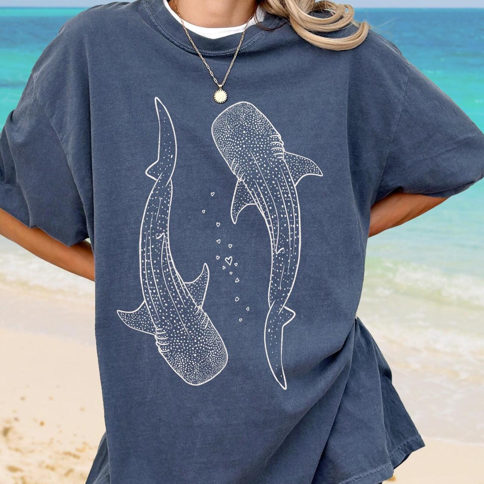 Whale Shark Comfort Colors T-Shirt, Ocean Lover Tee 2XL