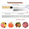 Professional Chef's Knife Salmon Slicing Knife Japanese Sashimi Knife Single-edged Blade Sushi Fish Knives Meat Cleaver with Box